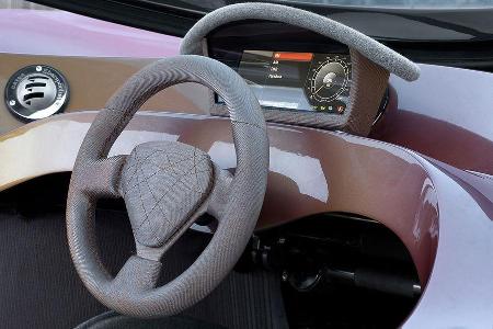 Auch der Instumententräger ist mit Wolle bezogen.