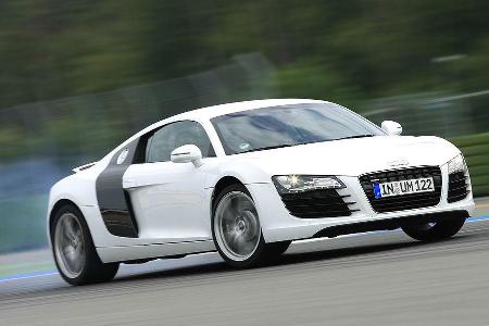 Der Audi R8 schlug sich schon im Supertest achtbar.