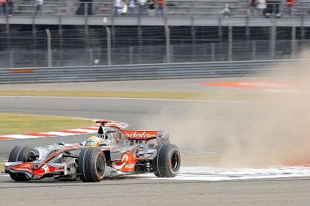 In China wollte Hamilton am Wochenende wertvolle Punkte im Titelrennen abstauben.