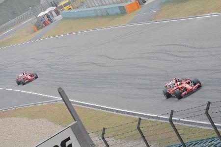 Bis Massa schließlich ganz einfach Platz zwei übernehmen durfte.