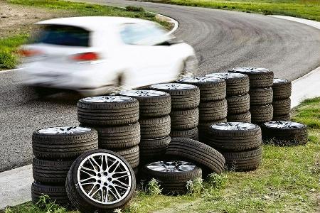 Reifenstapel, Testauto