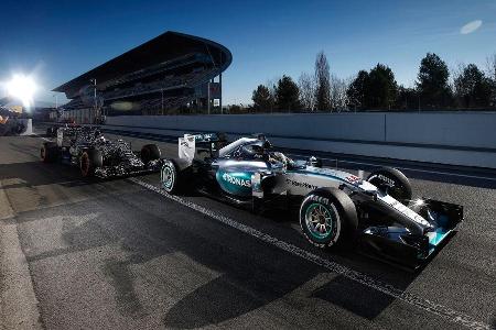 Hamilton - Mercedes - Barcelona Test 2 - 2015