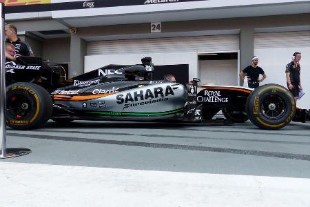 Force India - Technik - Unterboden-Schlitze - Formel 1 - 2015