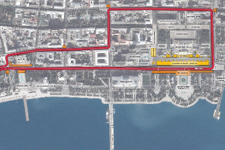 Strecke Baku - GP Aserbaidschan 2016