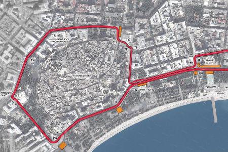 Strecke Baku - GP Aserbaidschan 2016