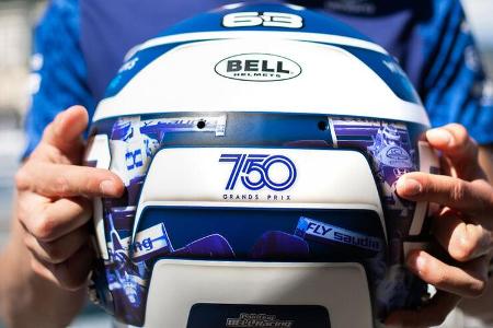 George Russell - Williams - Helm - Formel 1 - GP Monaco - 19. Mai 2021