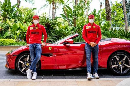 Charles Leclerc - Carlos Sainz - Ferrari - Formel 1 - GP Monaco - 19. Mai 2021