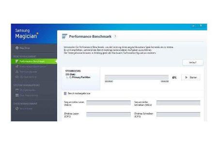 Anders, als der Name vermuten lässt, ist der Samsung Magician für alle SSDs geeignet – nicht nur Samsung-Modelle. Diagnose u...