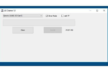 AS FreeSpaceCleaner füllt den freien Speicherplatz der SSD mit zufälligen Einsen und Nullen, was ebenfalls eine gute Idee vo...