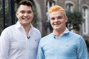 Tim (l.) und Jan starten mit "Gewitter im Herz" ein neues TV-Format.