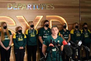 Australiens Softballerinnen erste Mannschaft in Tokio