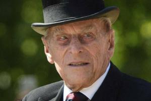 Prinz Philip bei der Militärparade Trooping the Colour zu Ehren des Geburtstags der Queen auf der Prachtstraße The Mall im J...