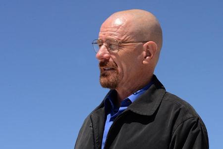 Als aus dem Ruder gelaufener Familienvater und Meth kochender Walter White in 