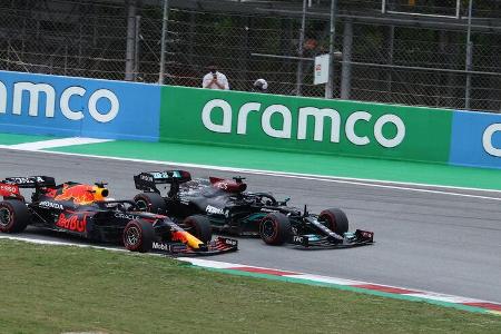 Max Verstappen - Lewis Hamilton - Formel 1 - GP Spanien 2021 - Barcelona - Rennen