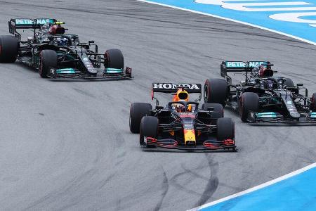 Max Verstappen - Lewis Hamilton - Formel 1 - GP Spanien 2021 - Barcelona - Rennen