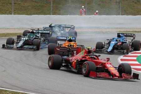 Charles Leclerc - Ferrari - Formel 1 - GP Spanien 2021 - Barcelona - Rennen