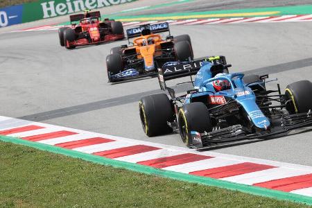 Esteban Ocon - Alpine - Formel 1 - GP Spanien 2021 - Barcelona - Rennen
