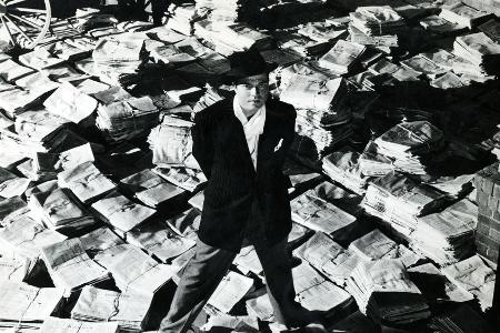Orson Welles als Zeitungsmogul Charles Foster Kane in 