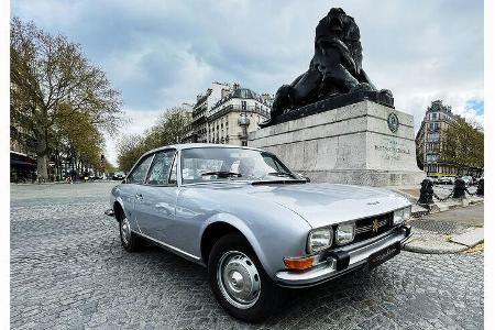 Elektrisches Peugeot 504 Coupé von Retrofuture.