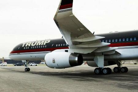 Donald Trumps Boeing 757 im Jahr 2016