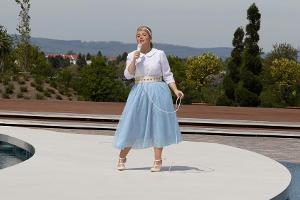 Maite Kelly bei ihrem Auftritt im "ZDF-Fernsehgarten".