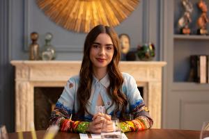 Lily Collins in der ersten Staffel der Netflix-Serie "Emily in Paris" im Jahr 2020.