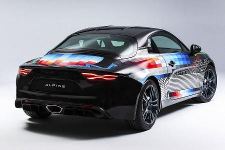 Die A110 X Felipe Pantone präsentiert sich als eine moderne, dynamisch-elegante Interpretation des Sportwagens in Verbindung...