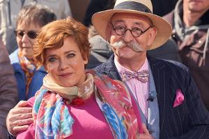 "Bares für Rares": Schauspielerin Muriel Baumeister und Moderator Horst Lichter