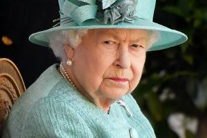 Die Queen bei einem öffentlichen Auftritt vor Schloss Windsor