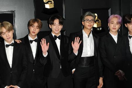 BTS bei den 61. Grammy Awards in Los Angeles, 2019.