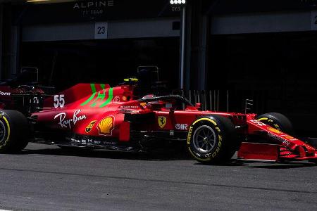 Carlos Sainz - Ferrari - Formel 1 - GP Aserbaidschan - Baku - Samstag - 5.6.2021