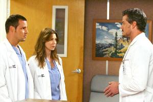In der dritten Staffel von "Grey's Anatomy" standen sie erstmals gemeinsam vor der Kamera: Justin Chambers, Ellen Pompeo und...