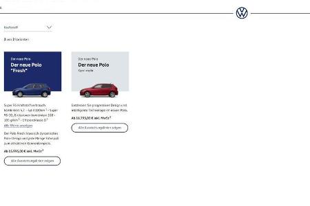 VW Polo Konfigurator 2021