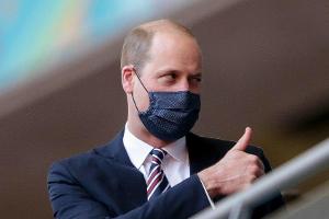 Prinz William gefiel, was er beim Spiel England gegen Tschechien von der Tribüne im Wembley-Stadion aus sah.