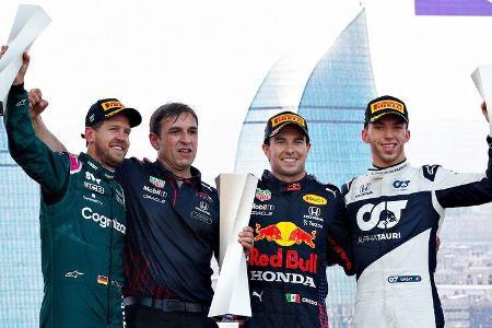 Podium - Formel 1 - GP Aserbaidschan 2021