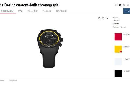 Porsche Design Chronograph Uhr Konfigurator