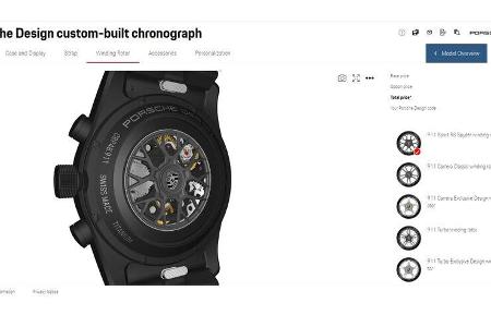 Porsche Design Chronograph Uhr Konfigurator