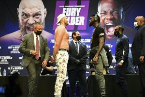 Vor drittem Kampf: Fury und Wilder liefern sich kurioses Duell