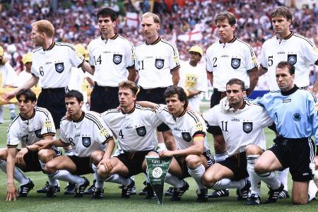 Am 26. Juni 1996 setzte sich die deutsche Fußball-Nationalmannschaft auf dem Weg zum EM-Titel in England im Halbfinale mit 6...