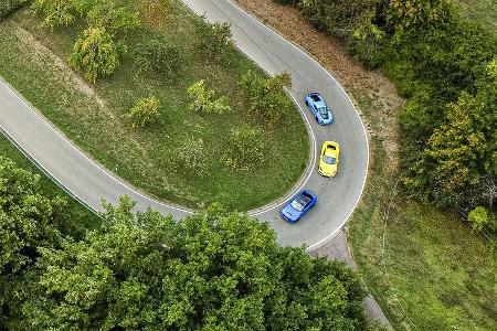 BMW M2 CS, Lotus Exige Sport 410, Porsche 718 Cayman GT4, Exterieur