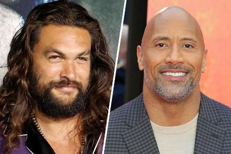 Stehen Jason Momoa (l.) und Dwayne Johnson bald gemeinsam vor der Kamera?