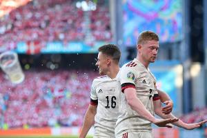 Emotionale Dänen können auch "für Christian" nicht punkten - Belgien im Achtelfinale