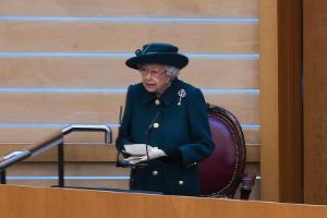 Queen Elizabeth II. während ihrer Rede vor dem schottischen Parlament.