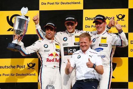 Wittmann - da Costa - Martin - BMW - Podest - DTM - Zandvoort - Samstag - 11.7.2015
