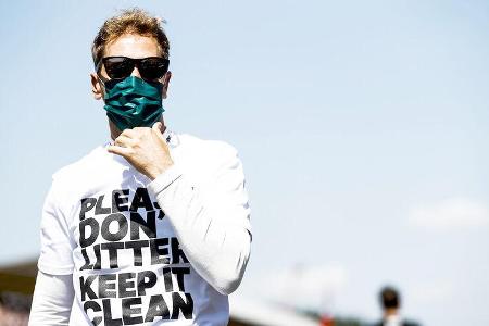 Sebastian Vettel - Müllsammeln / Recycling - GP England 2021