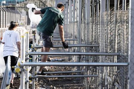 Sebastian Vettel - Müllsammeln / Recycling - GP England 2021