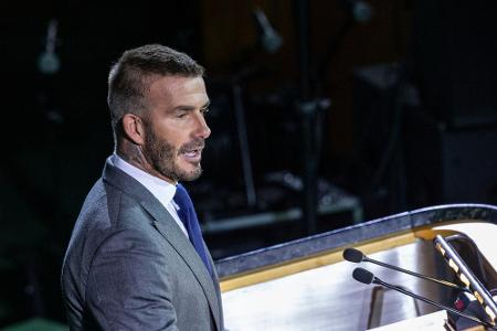 Auch Fußball-Star David Beckham ist unter den prominenten UN-Botschaftern: Bereits seit 1999 engagiert der Brite sich mit UN...