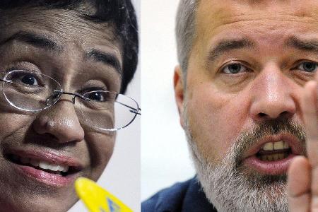 Die Journalisten Maria Ressa und Dmitrij Muratow erhalten den Friedensnobelpreis.