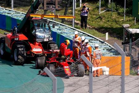 Carlos Sainz - Ferrari - Formel 1 - GP Ungarn - Budapest - Samstag - 31. Juli 2021