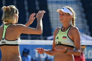 Beachvolleyball: Ludwig im Achtelfinale gegen Rio-Finalistin
